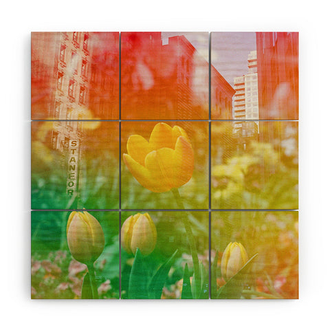 Amber Lauder Center of the Universe NYC Wood Wall Mural