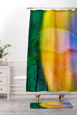 Amber Lauder Euphoric Shower Curtain And Mat