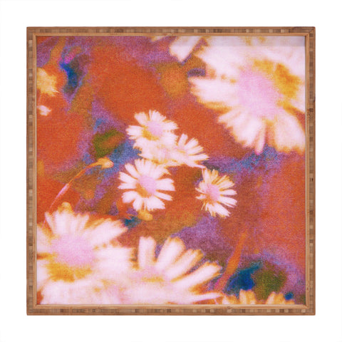 Amber Lauder Mightier Floral Autumn Square Tray