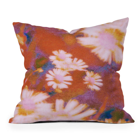 Amber Lauder Mightier Floral Autumn Throw Pillow
