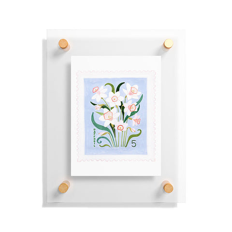 Ambers Textiles Daffodil 2 Floating Acrylic Print