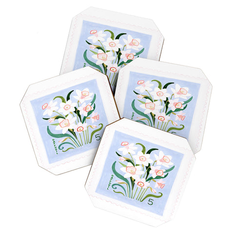 Ambers Textiles Daffodil 2 Coaster Set