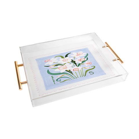 Ambers Textiles Daffodil 2 Acrylic Tray