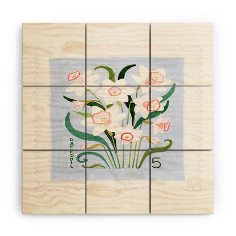 Ambers Textiles Daffodil 2 Wood Wall Mural