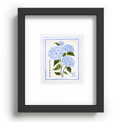 Ambers Textiles Hydrangea II Recessed Framing Rectangle