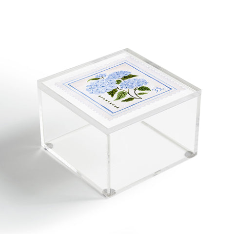 Ambers Textiles Hydrangea II Acrylic Box