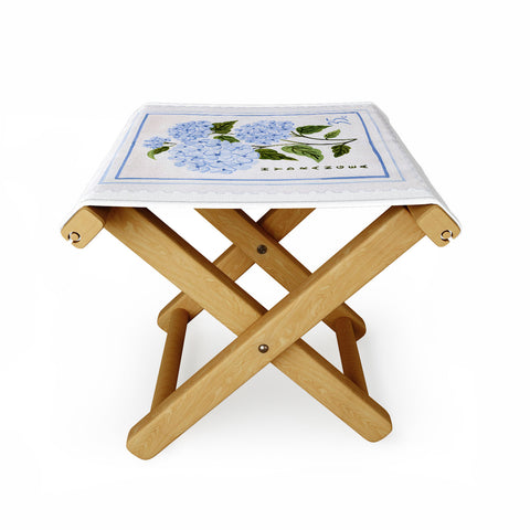 Ambers Textiles Hydrangea II Folding Stool