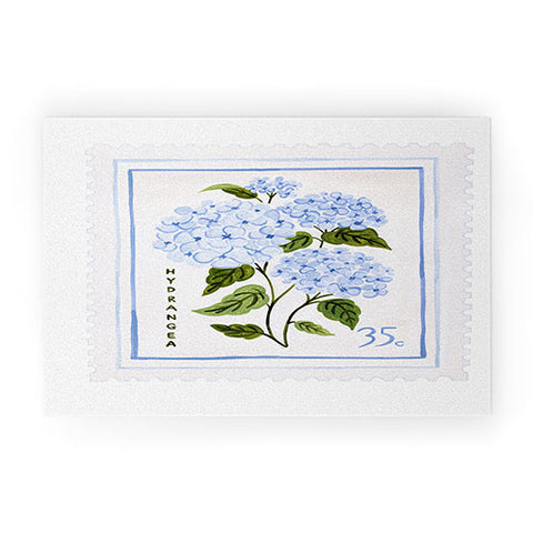 Ambers Textiles Hydrangea II Welcome Mat