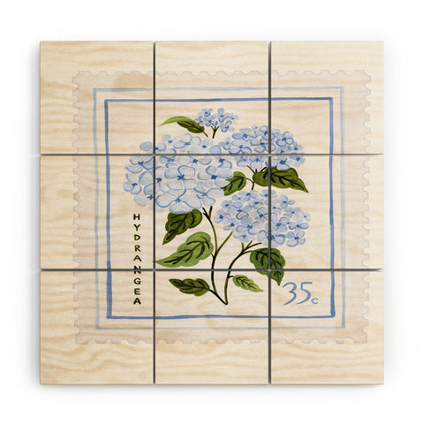 Ambers Textiles Hydrangea II Wood Wall Mural
