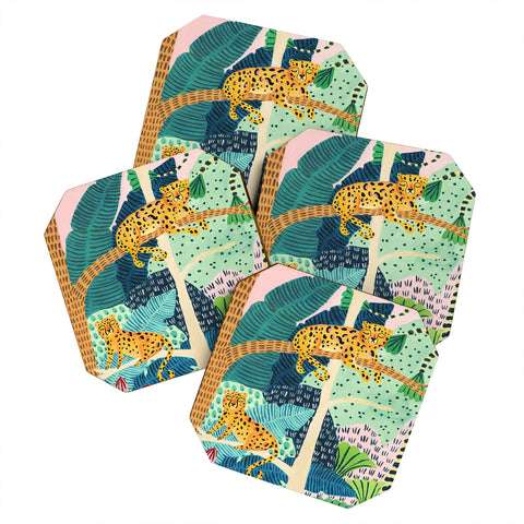 Ambers Textiles Jungle Cheetahs Coaster Set