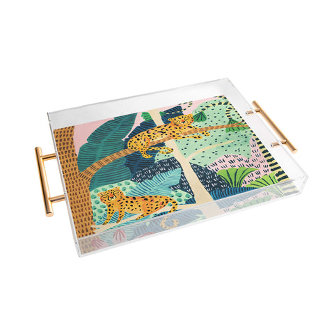 Ambers Textiles Jungle Cheetahs Acrylic Tray