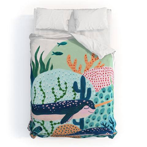 Ambers Textiles Narwhal Family Duvet Cover