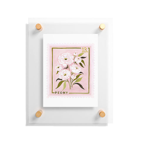 Ambers Textiles Peony 2 Floating Acrylic Print