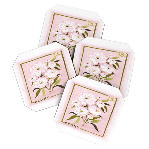 Ambers Textiles Peony 2 Coaster Set