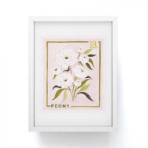 Ambers Textiles Peony 2 Framed Mini Art Print