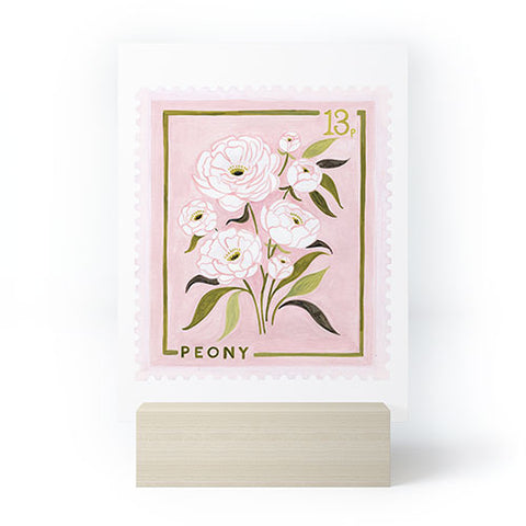 Ambers Textiles Peony 2 Mini Art Print
