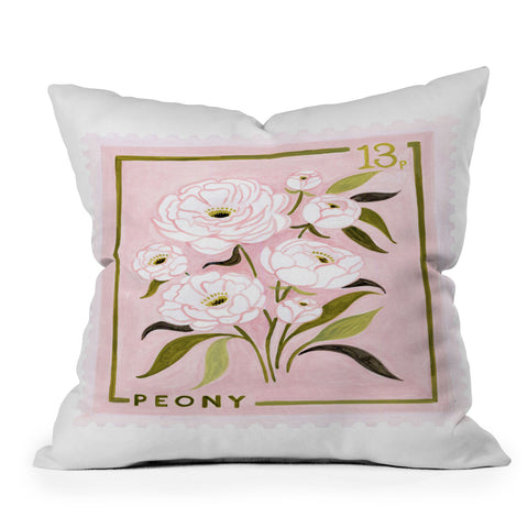 Ambers Textiles Peony 2 Outdoor Throw Pillow