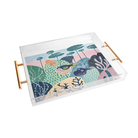 Ambers Textiles Puffer Fish Acrylic Tray