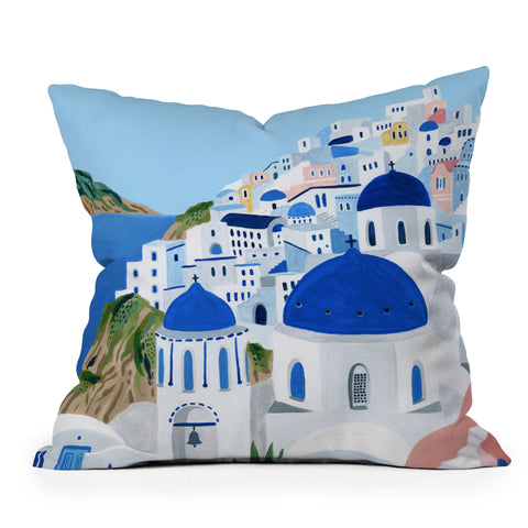 Ambers Textiles Santorini Outdoor Throw Pillow