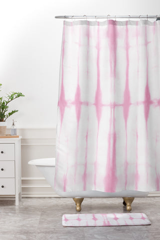 Amy Sia Agadir 2 Antique Rose Shower Curtain And Mat