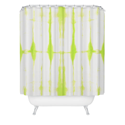 Amy Sia Agadir 2 Lime Shower Curtain