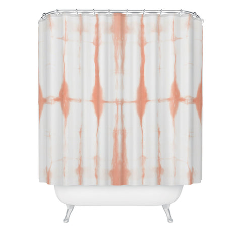 Amy Sia Agadir 2 Peach Shower Curtain