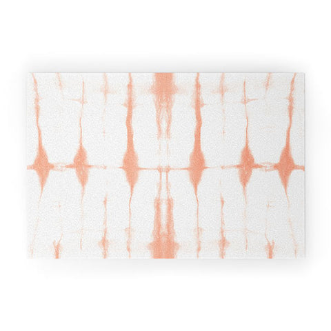 Amy Sia Agadir 2 Peach Welcome Mat
