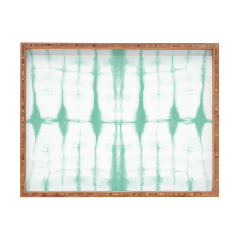 Amy Sia Agadir 2 Sea Green Rectangular Tray