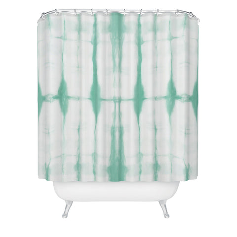 Amy Sia Agadir 2 Sea Green Shower Curtain