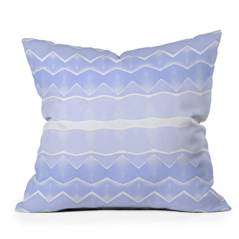 Amy Sia Agadir 3 Pastel Blue Outdoor Throw Pillow