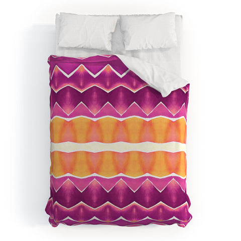 Amy Sia Agadir 3 Purple Duvet Cover