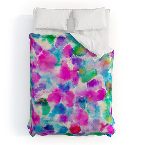 Amy Sia Amaris Magenta Aqua Duvet Cover