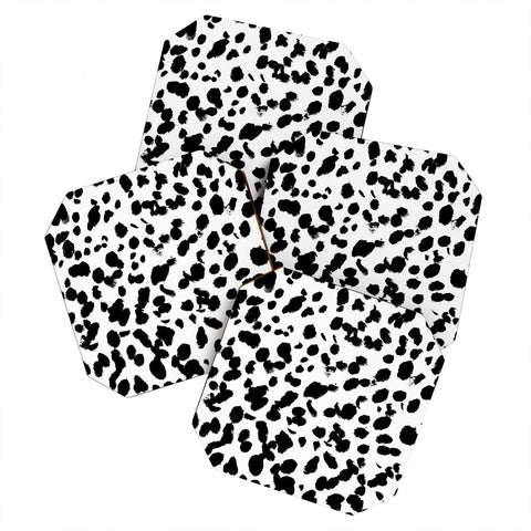 Amy Sia Animal Spot Black and White Coaster Set