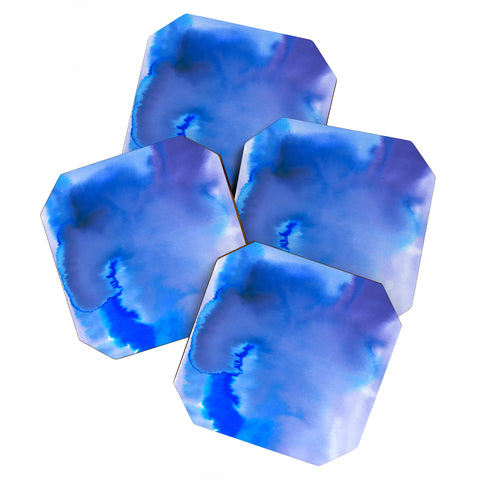 Amy Sia Aquarelle Blue Coaster Set