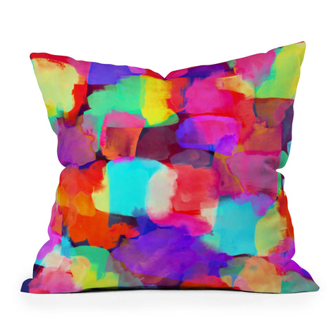 Amy Sia Brushstroke 1 Outdoor Throw Pillow