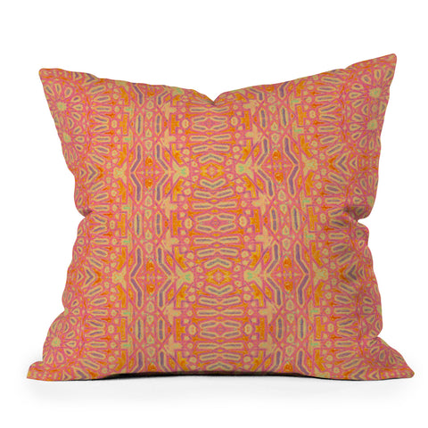 Amy Sia Casablanca Golden Outdoor Throw Pillow