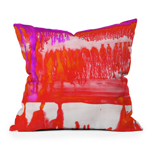 Amy Sia Dip Dye Tangelo Outdoor Throw Pillow