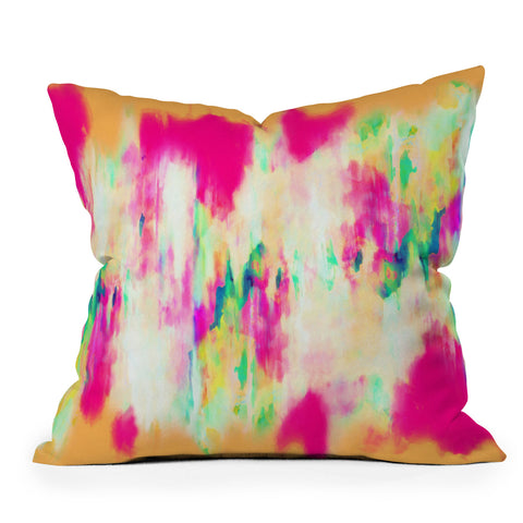 Amy Sia Electric Haze Outdoor Throw Pillow