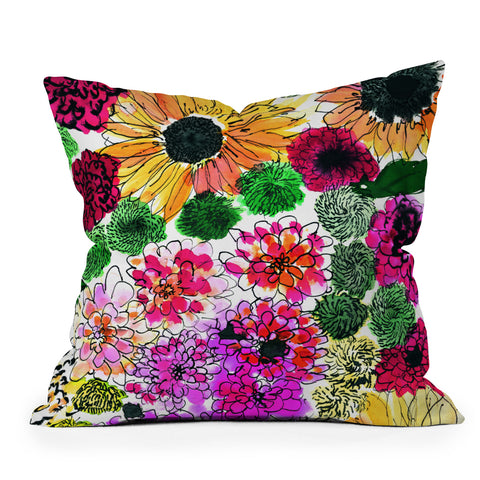 Amy Sia Fiore Outdoor Throw Pillow