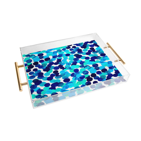 Amy Sia Gracie Spot Blue Acrylic Tray