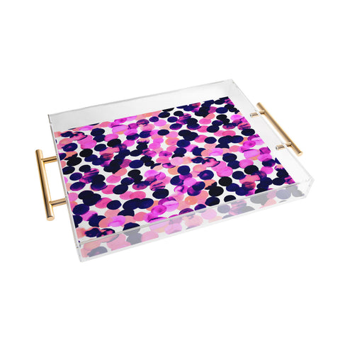 Amy Sia Gracie Spot Pink Acrylic Tray