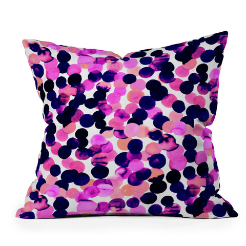 Amy Sia Gracie Spot Pink Outdoor Throw Pillow