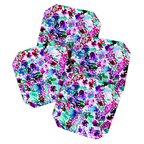 Amy Sia La Flor Plum Coaster Set