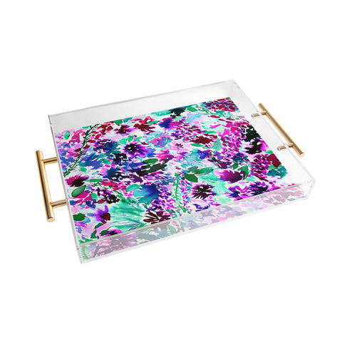 Amy Sia La Flor Plum Acrylic Tray