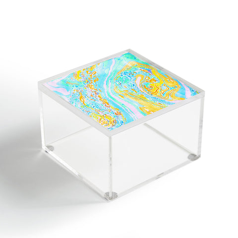 Amy Sia Marble Aqua Acrylic Box