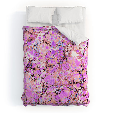 Amy Sia Marble Bubble Lilac Duvet Cover