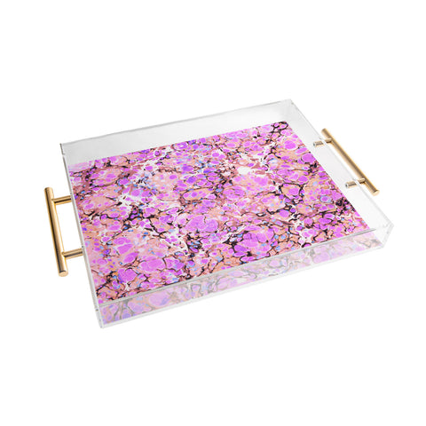 Amy Sia Marble Bubble Lilac Acrylic Tray