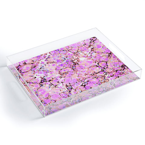 Amy Sia Marble Bubble Lilac Acrylic Tray
