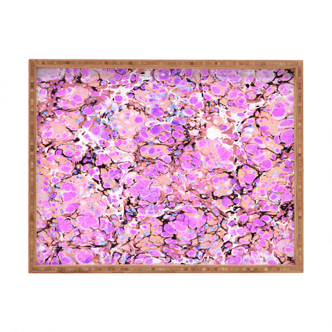 Amy Sia Marble Bubble Lilac Rectangular Tray