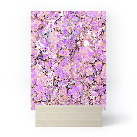 Amy Sia Marble Bubble Lilac Mini Art Print